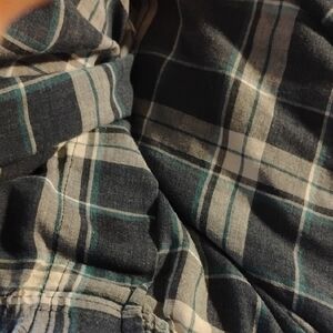 Plaid Shirt in Blue and White